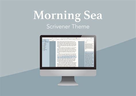 Morning Sea Scrivener Theme Light Mode Etsy