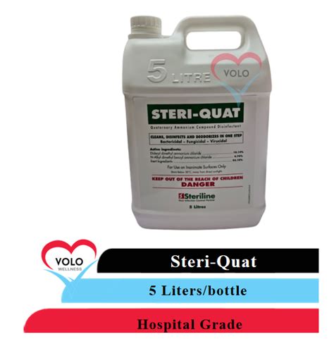 Steri Quat Quaternary Ammonium Compound Disinfectant Hospital Grade 5 Litresbottle Lazada