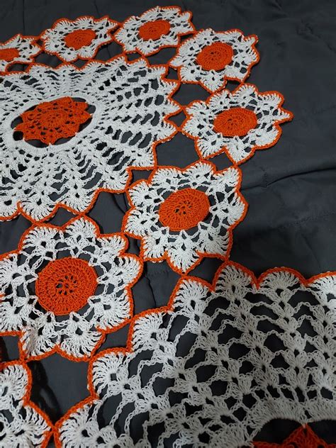 Vintage Crochet Doily Table Runner - Etsy