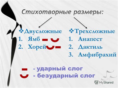 Стихотворные размеры: ямб и хорей, дактиль и амфибрахий. примеры стихов