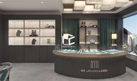 Jewelry Store Interior Design 3D | Wholesale Display Showcases - Penbo ...