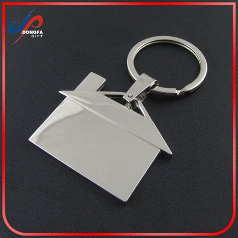 2017 Bulk House Shaped Custom Keychains And Personalized Engraved Metal