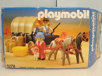 PLAYMOBIL WESTERN CARROMATO Carreta del Oeste años 80 ref 3278 Caja