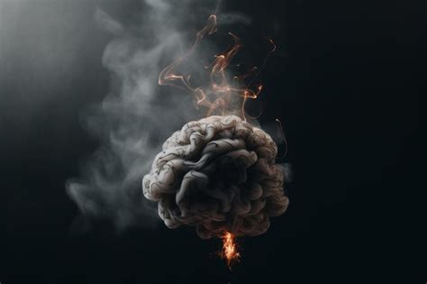 Premium Ai Image A Burning Brain Is Shown In This Image From The