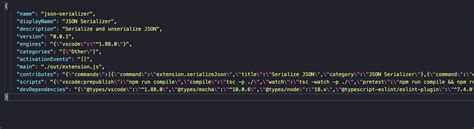 Json Serializer Visual Studio Marketplace