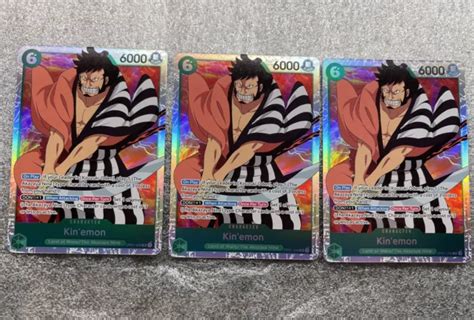 3X ONE PIECE TCG Romance Dawn Kinemon OP01 040 SR Super Rare EN Playset