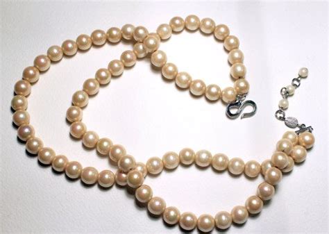 S Rare Christian Dior Two Strands Faux Pearl Necklace Made In The