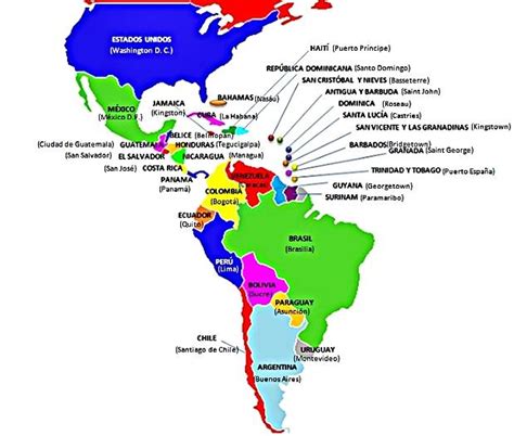 Cu Les Son Los Pa Ses De Am Rica Latina Y Sus Capitales Blog Did Ctico