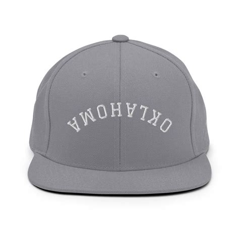 Oklahoma Upside Down Arch 6 Panel Snapback Hat En 2024