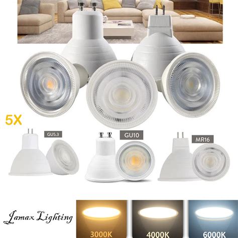 Jmax 5Pcs Dimmable Spot Light 24 Degree GU10 GU5 3 E27 E14 MR16 LED