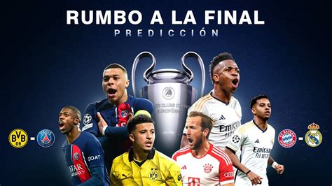 Qué equipos llegarán a la FINAL Predicción CHAMPIONS 2024 YouTube