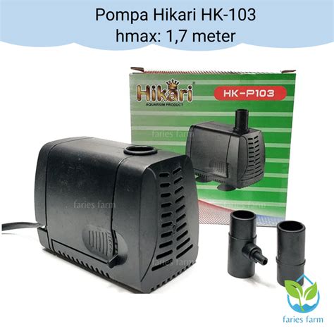 Jual Pompa Aquarium Hikari HK 103 Pompa Air Ikan Hidrponik Hmax 1 7m