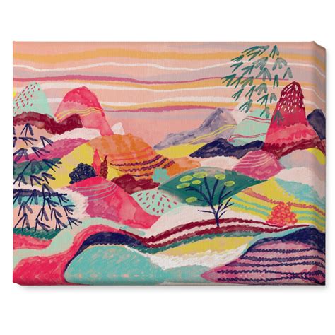 Dreamy Hills Abstract Vibrant Wall Art Shutterfly