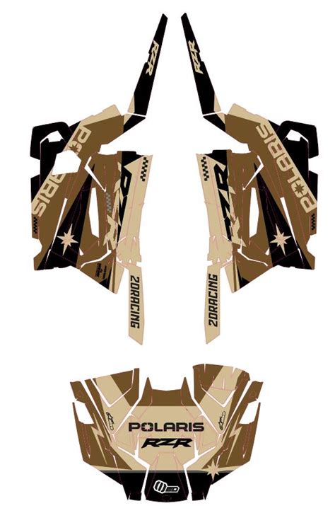 Kit déco SSV POLARIS RZR XP 1000 2DR4 SAND