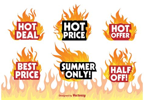 Hot Deal Badge Signs 86537 Vector Art At Vecteezy