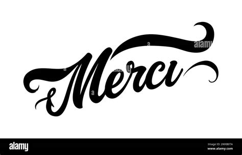 Mercy Is A French Phrase Inspirational Calligraphy Text Sketch Hand