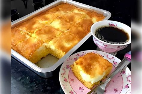 Bolo de milho flocão flocos de milho fica igual bolo da fazenda