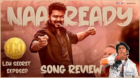 LEO Naa Ready Song Review By Vj Abishek Thalapathy Vijay Lokesh