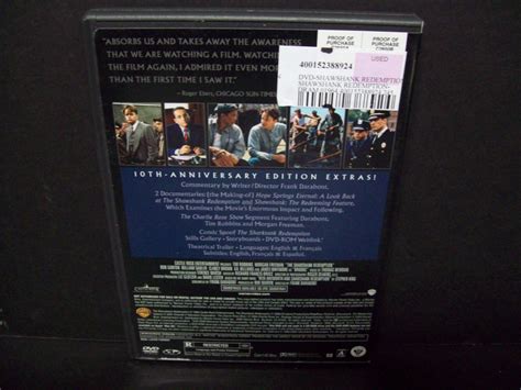 The Shawshank Redemption DVD 2 Disc Special Edition Morgan Freeman MINT