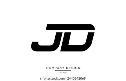 Jd Dj Abstract Letters Logo Monogram Stock Vector Royalty Free