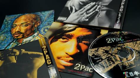 Covers Of Cds By Tupac Shakur Also Known As 2pac And Makaveli Her