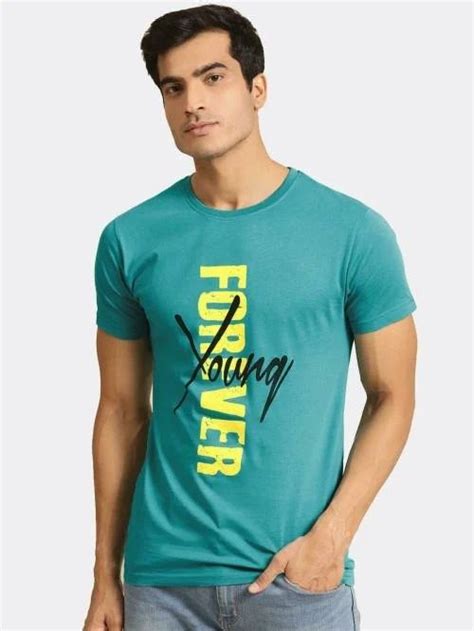 Plain Cotton Mens Round Neck Printed T Shirt At ₹ 120 In Konnagar Id