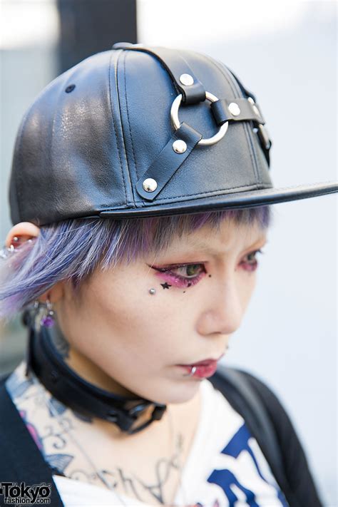 Blue Haired Harajuku Girl W Piercings And Tattoos Worlds End Vivienne Westwood And Dr Martens