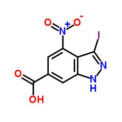 Ácido 3 yodo 4 nitro 1H indazol 6 carboxílico CAS 885521 14 2