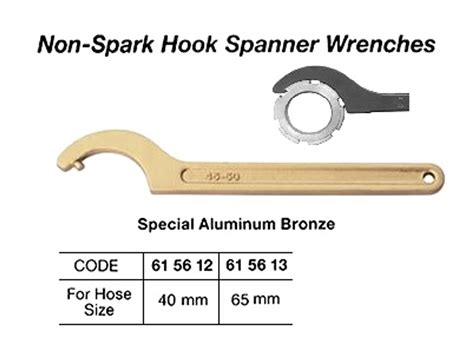 Impa 615613 Wrench Hook With Lug 68 75mm Alubronze Non Spark