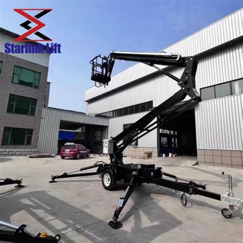 M Battery Electric Hydraulic Man Cherry Picker Spider Towable Boom