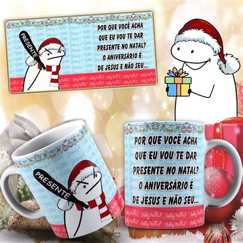 Caneca De Porcelana Flork Meme Natalino Feliz Natal Elo