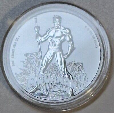 2023 Samoa DC Comics Aquaman 999 1 Oz Fine Silver BU In Capsule 5 EBay