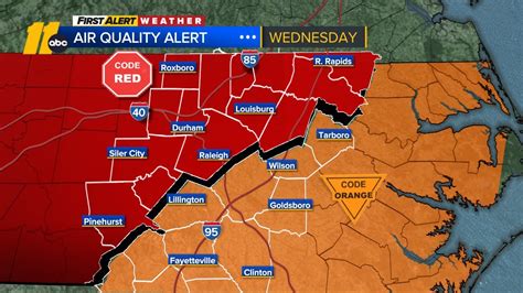 Code Red Air Quality Alert Active Wednesday For Much Of North Carolina Youtube