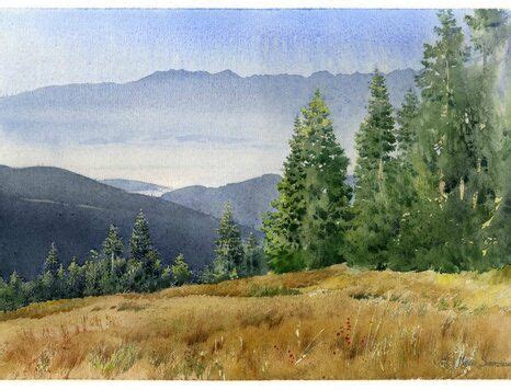 Michal Suffczynski Yandex Disk Watercolor Landscape Paintings