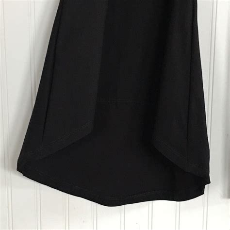 Artex Fashions Pants Womens Size Xl Black Stretch High Low Bell Hem Ebay