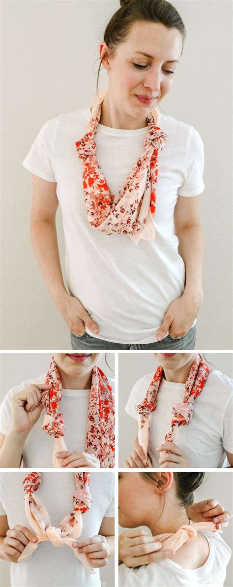 How To Tie Satin Scarf Around Neck At Nelia Torres Blog