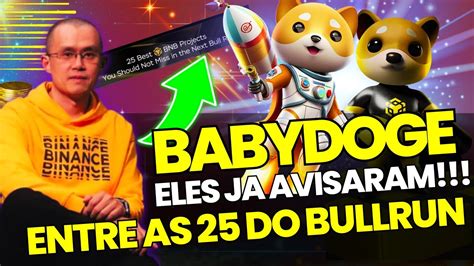 BABY DOGE SERÁ VERDADE BINANCE SMART CHAIN MANDOU A REAL CRIPTOMOEDA