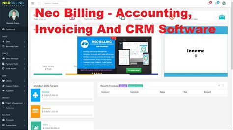 Neo Billing Accounting Invoicing Crm Software Billingsoftware