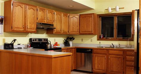 What Paint Color Looks Best With Honey Oak Cabinets Honey Oak To Snow White General Finishes