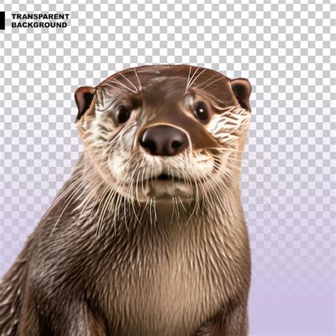 Premium Psd Otter On Transparent Background