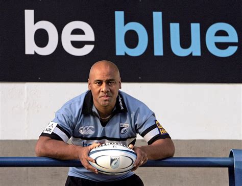 Photo Jonah Lomu sous le maillot des Cardiff Blues à l Arms Park de