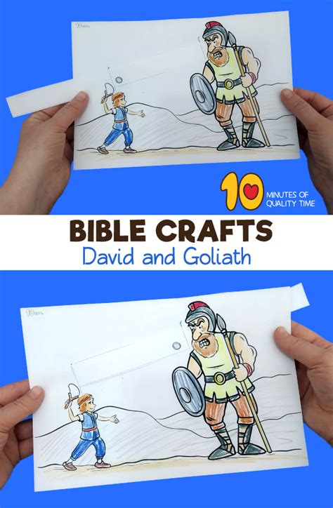 David And Goliath Craft Bible Crafts Sunday School Sunday School