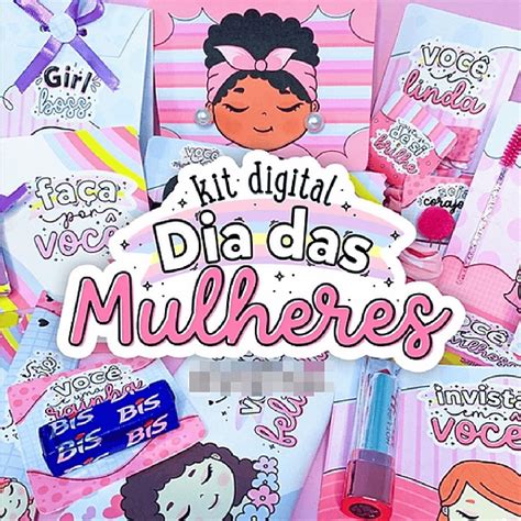 Kit Digital Dia Das Mulheres Mimos Em Png Elo