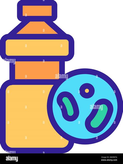 Probiotic Icon Vector Isolated Contour Symbol Illustration Stock