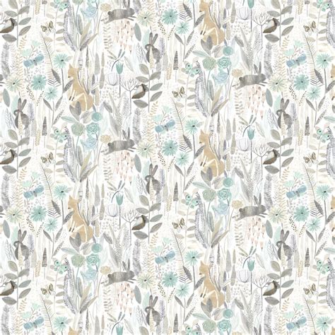 Hide And Seek By Harlequin Linen Duck Egg Stone Wallpaper