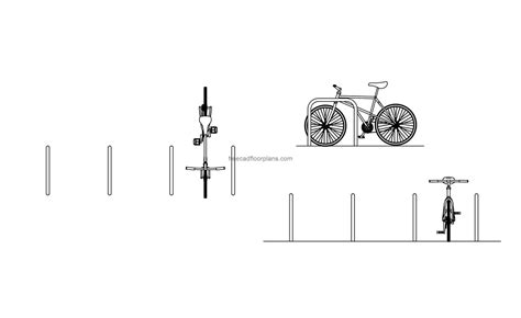 sheffield bike stand  cad drawings