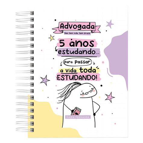 Agenda Permanente Advogada Flork Maisdimari Papelaria Personalizada