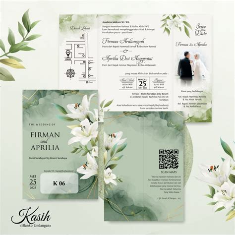 Jual Cetak Undangan Pernikahan Aesthetic Elegant Undangan Nikah