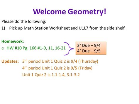 Geometry Pick Up Lines