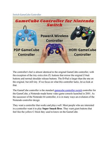 Switch GameCube Controller by Gamecube Controller - Issuu